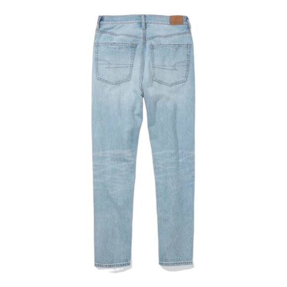 NWT American Eagle Ripped 90s Boyfriend Light Indigo High waist Distressed Jeans - Picture 5 of 16